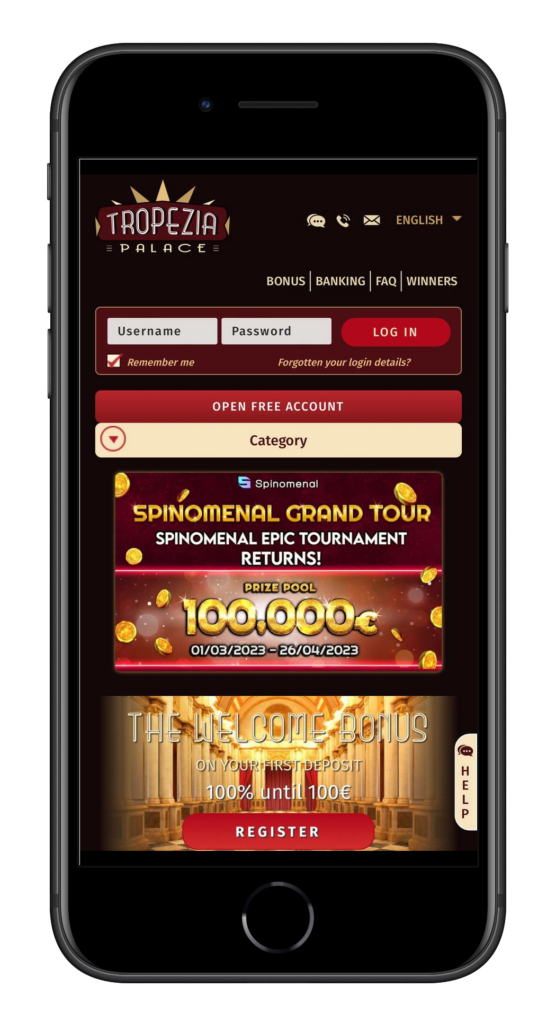 Application mobile du casino Tropezia Palace